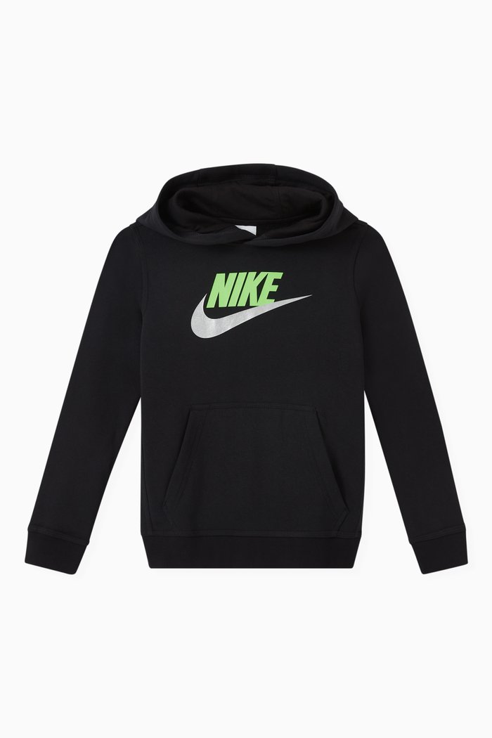 

Sportswear Club Hoodie in Fleece, Black