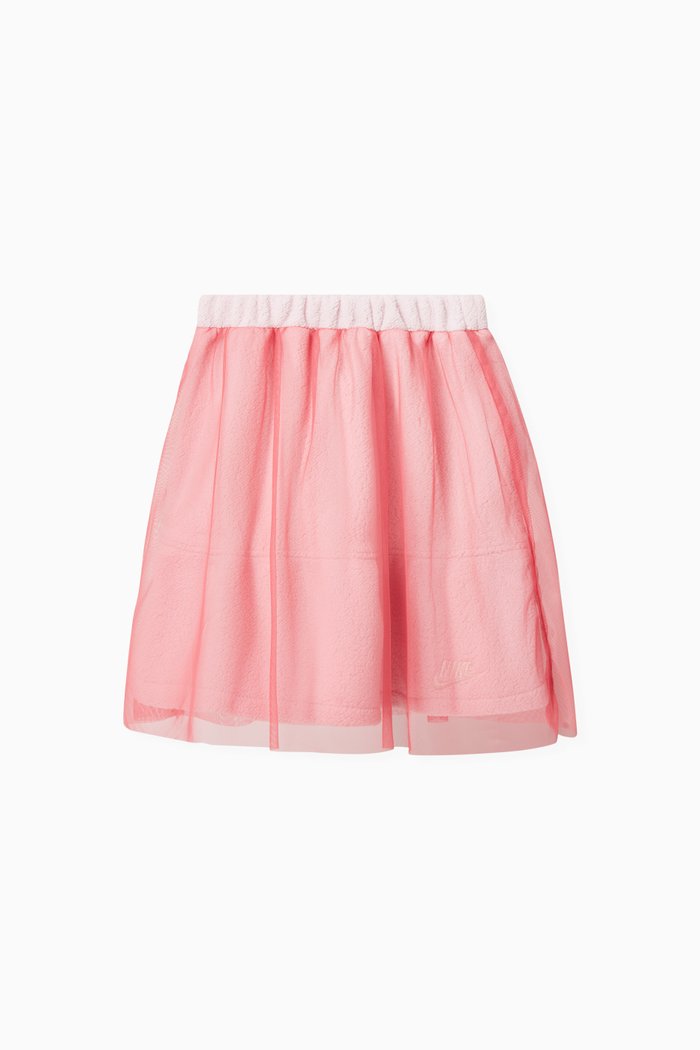 

Sportswear Icon Clash Skirt in Tulle, Pink