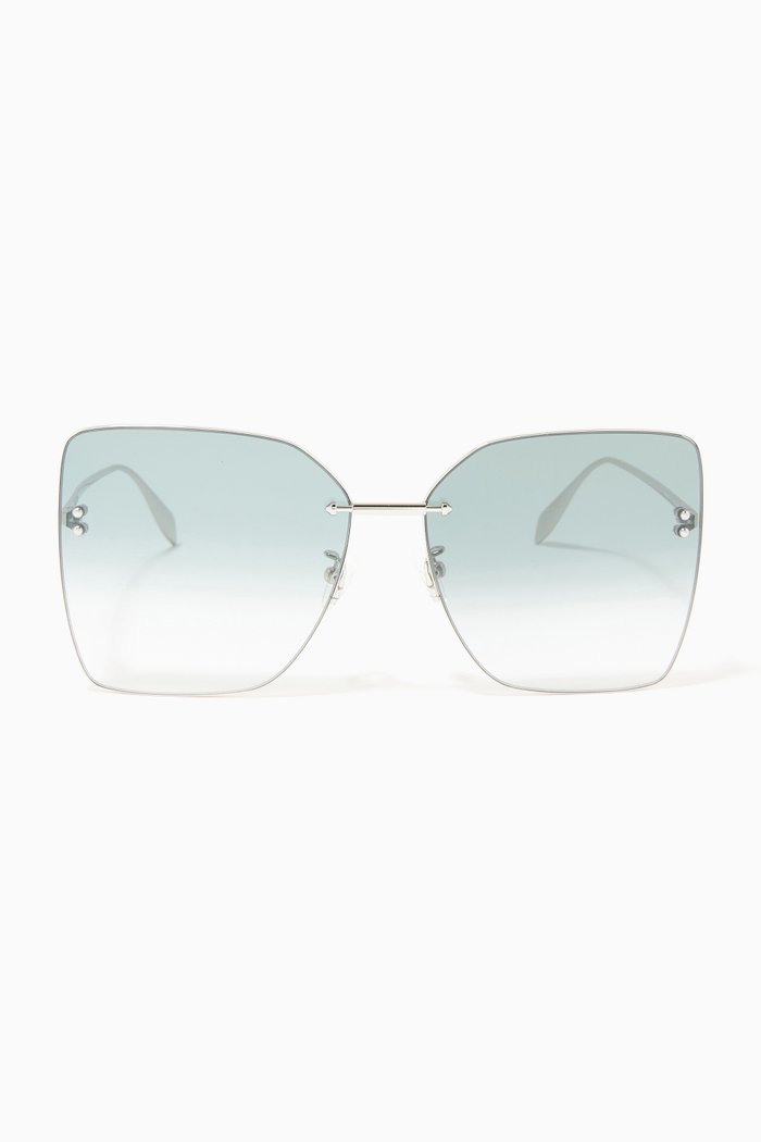 

Butterfly Sunglasses in Metal, Green