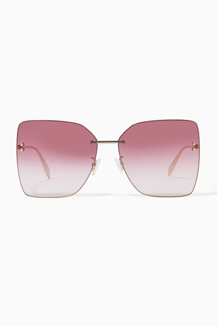 

Oversized Square Sunglasses, Yellow