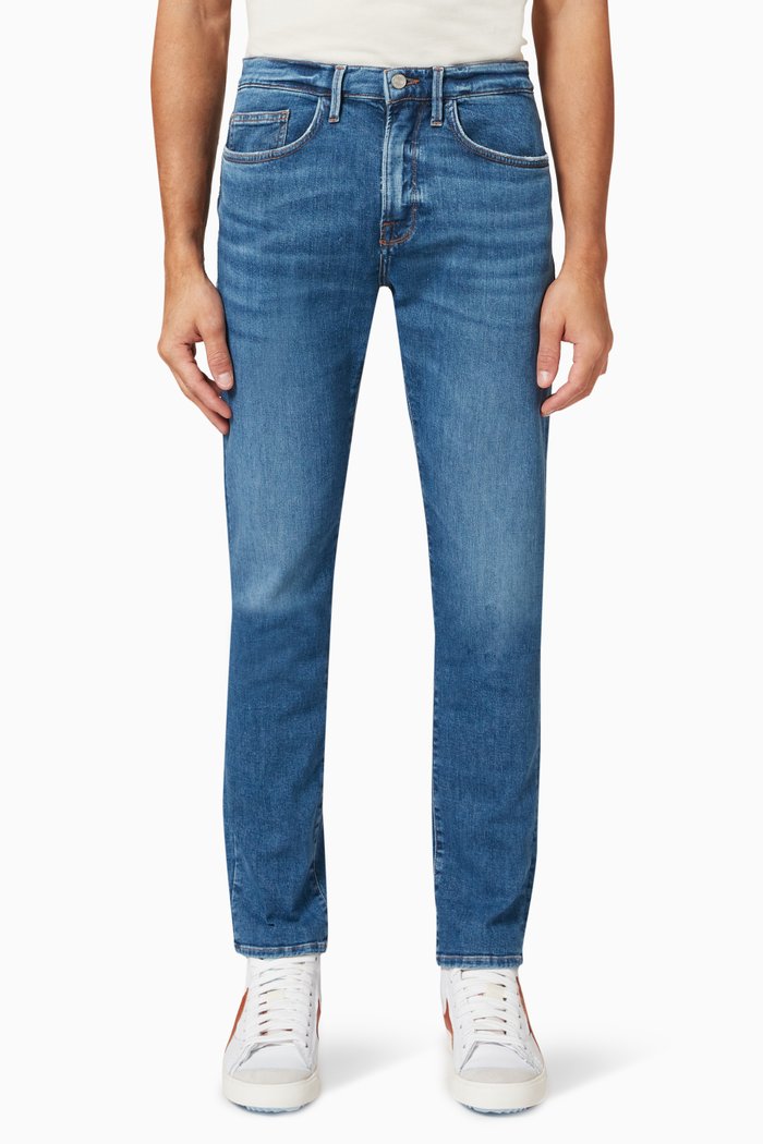 

L'Homme Slim Fit Degradable Jeans, Blue