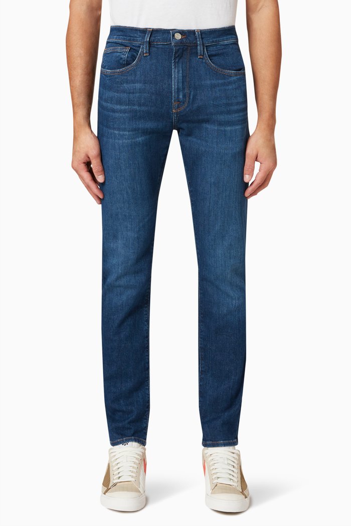 

L'Homme Slim Fit Degradable Jeans, Blue