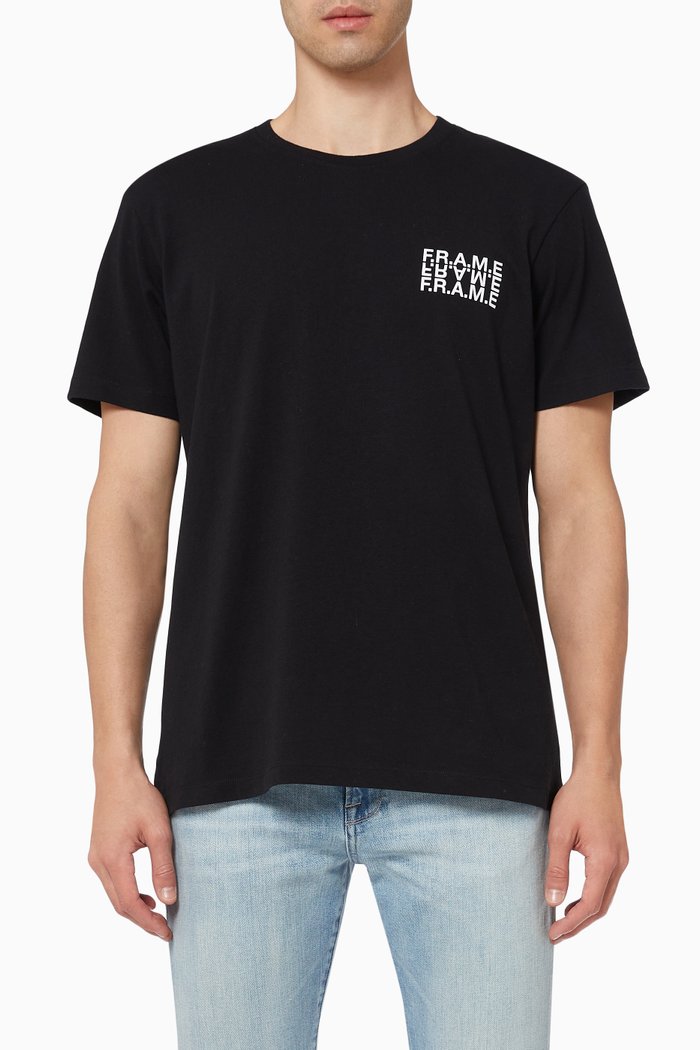 

Graphic T-Shirt in Cotton, Black