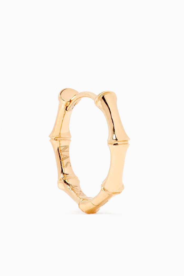 

Bamboo Hoops in 18kt Yellow Gold
