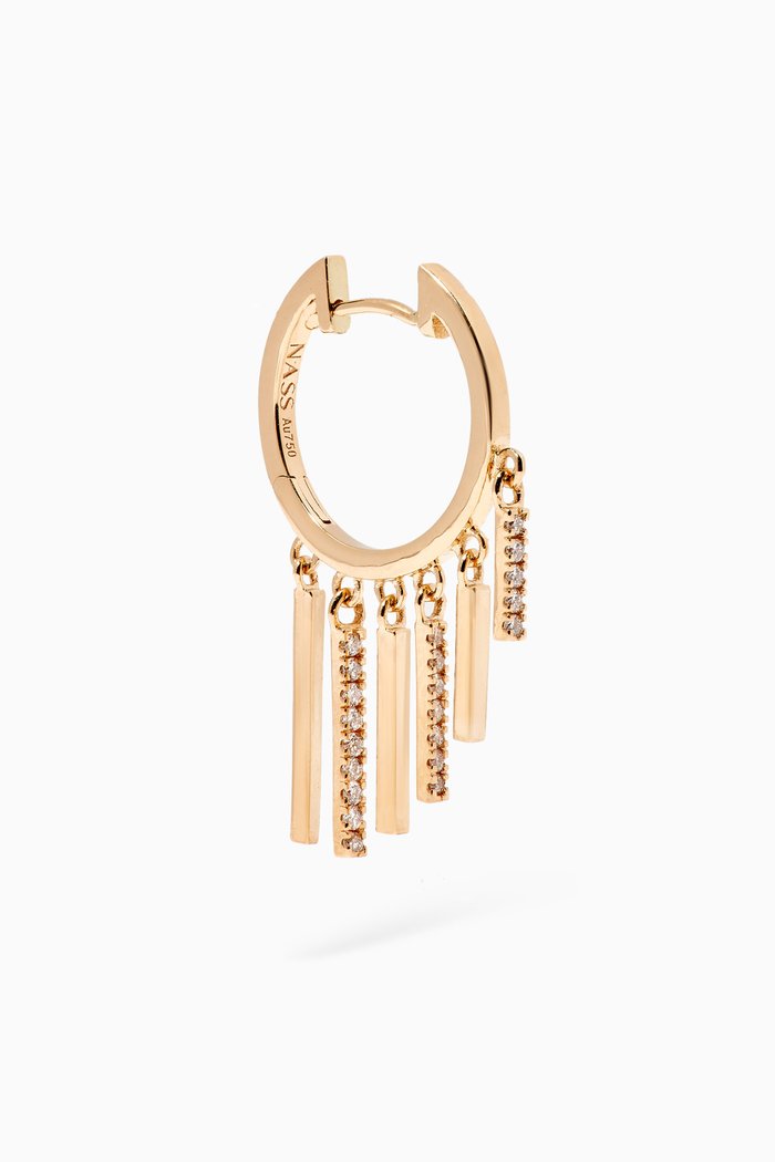 

Diamond Bar Single Earring in 18kt Yellow Gold