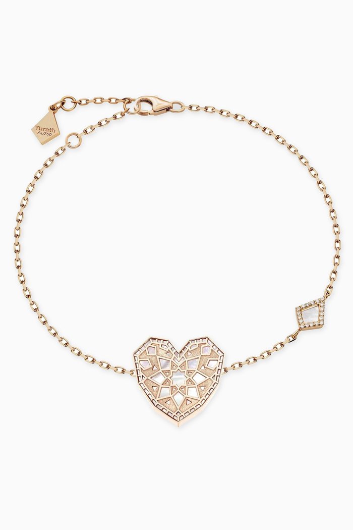 

Qalb Turath Small Bracelet in 18kt Rose Gold
