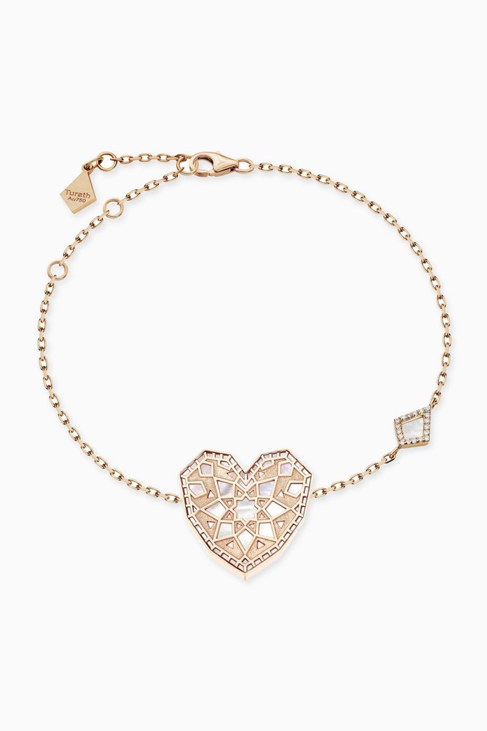

Qalb Turath Large Bracelet in 18kt Rose Gold