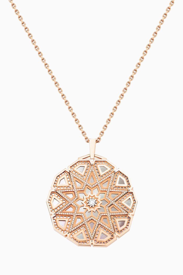 

Classic Turath Diamond Medallion in 18kt Rose Gold
