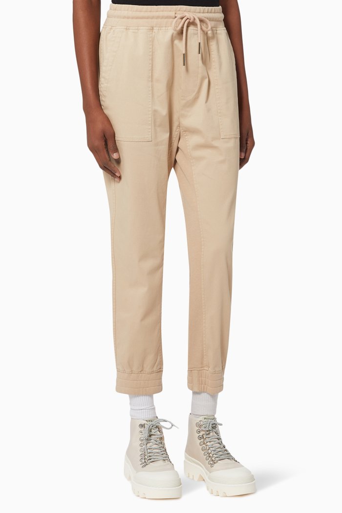 Miles Pants in Stretch Cotton, Brown