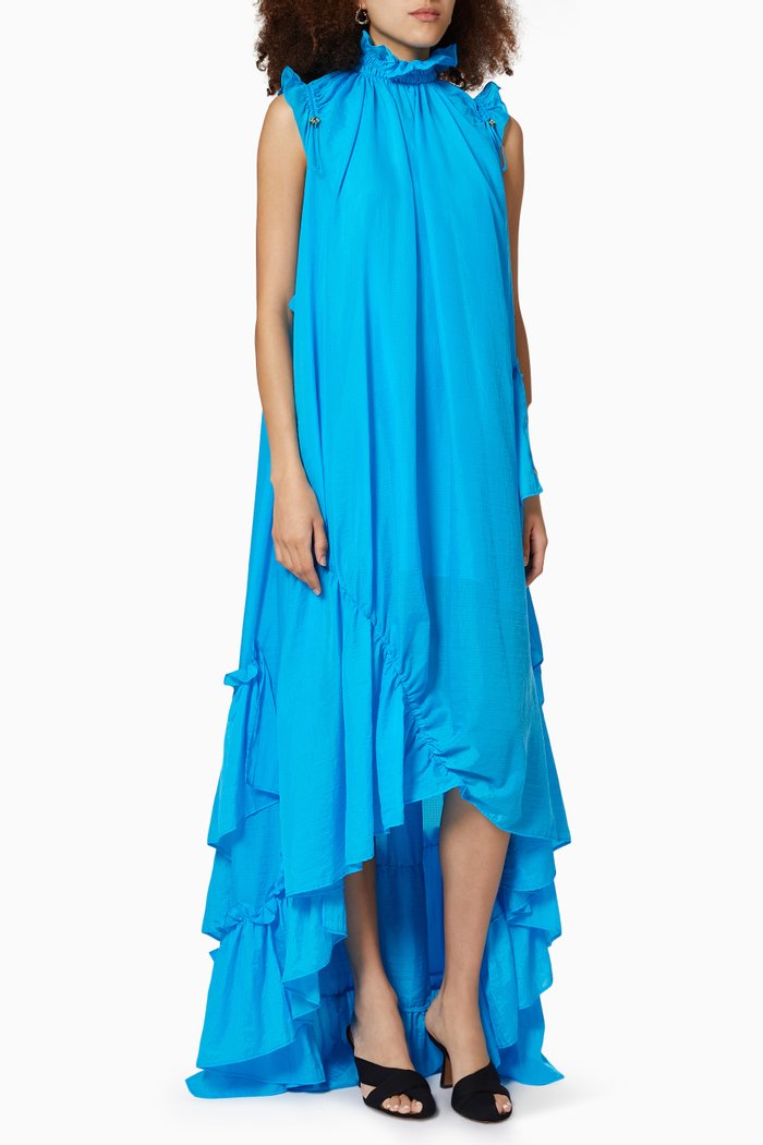 

Una Gown in Nylon, Blue