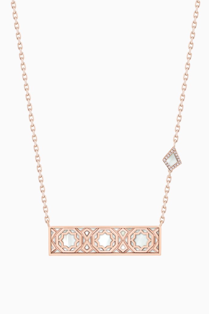

Oud Turath Large Pendant Necklace in 18kt Rose Gold