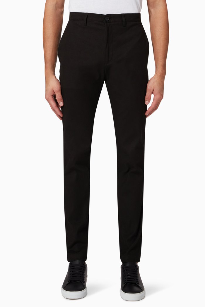 

Zaine Pants in Cotton Flannel, Black