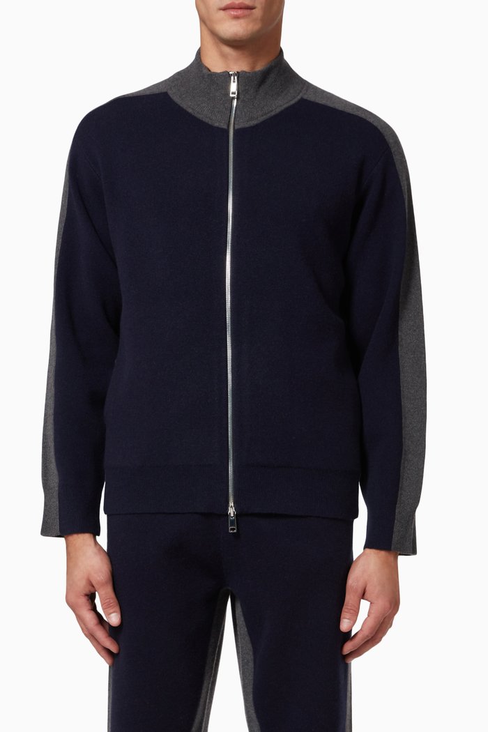 

Alcos Jacket in Wool-Cashmere, Grey