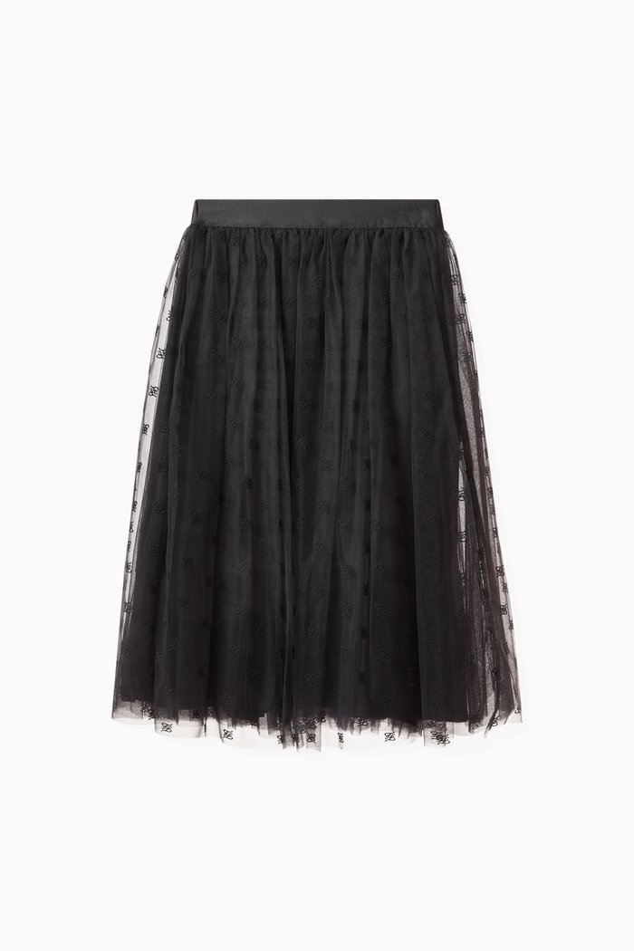 

FF Karligraphy Skirt in Tulle, Black