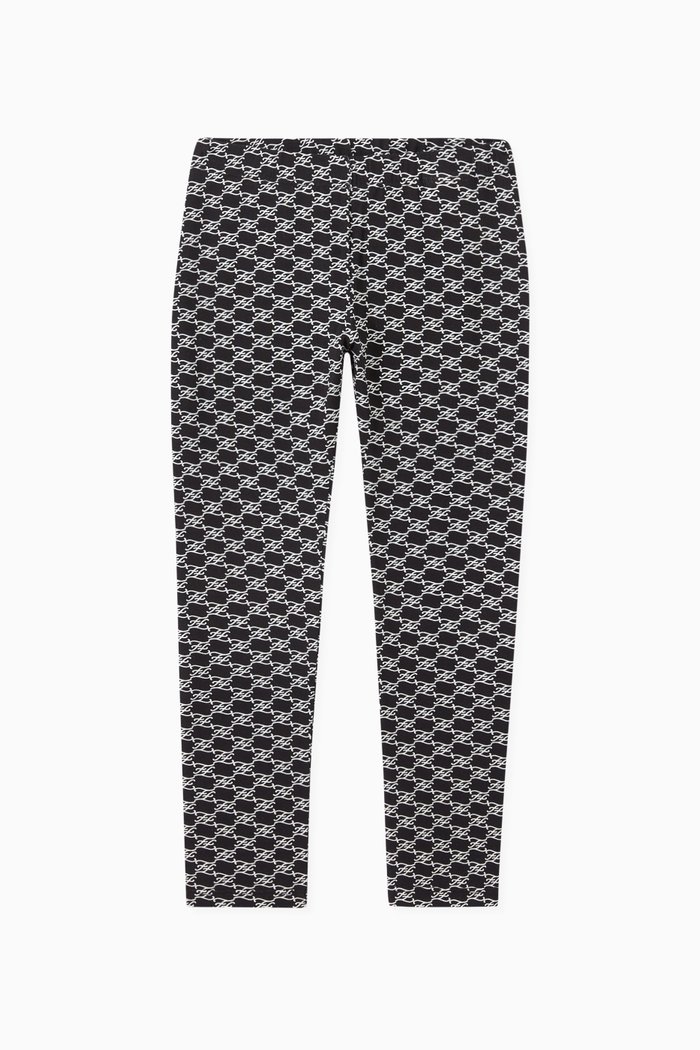 

FF Karligraphy Leggings in Cotton Jersey, Black
