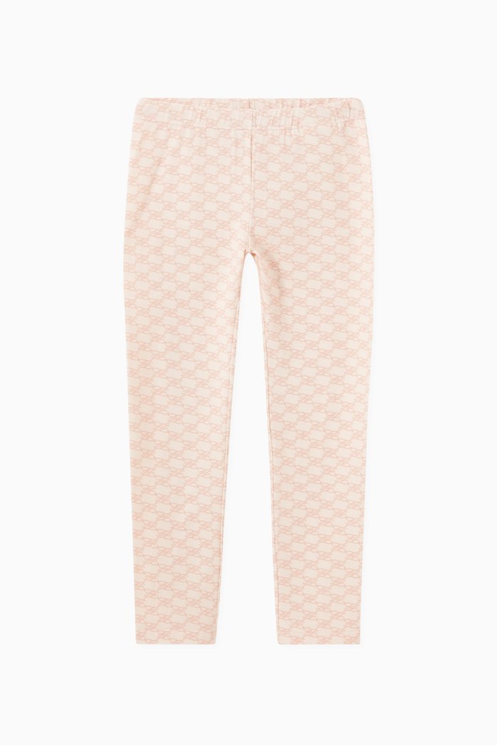 

FF Karligraphy Leggings in Cotton Jersey, Orange