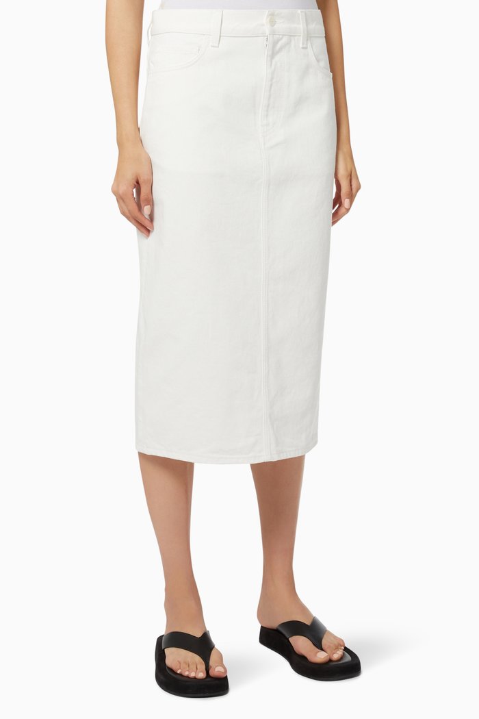 

Tima Skirt in Denim, White