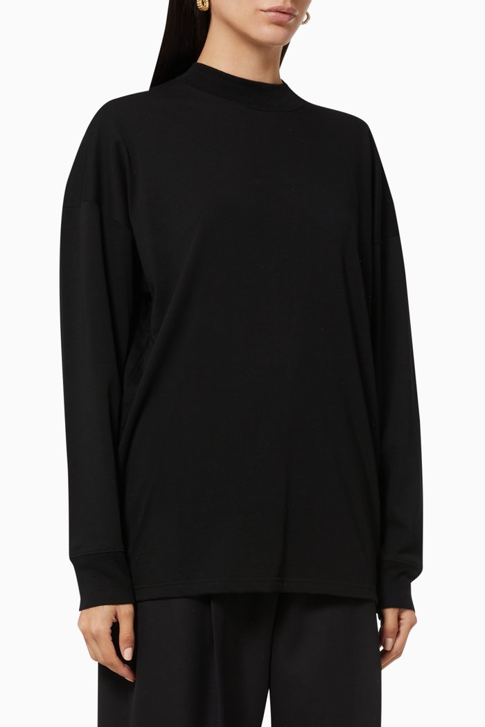 

Dolonas Top in Pima Cotton, Black