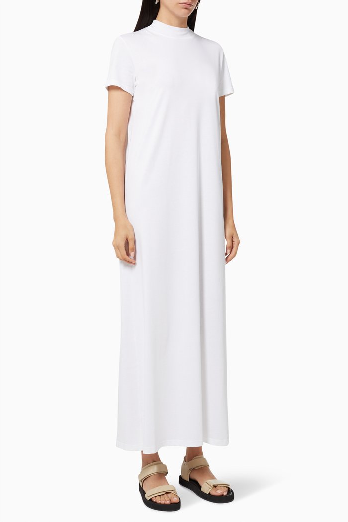 

Dolores Dress in Jersey, White