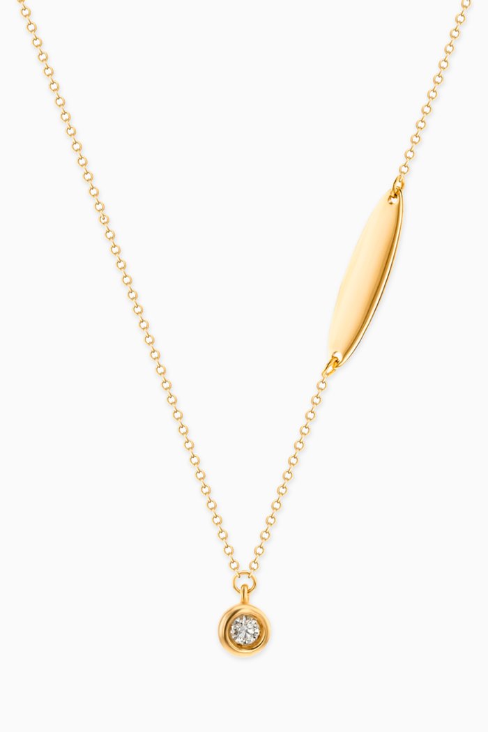 

Ara Diamond April Birthstone Necklace in 18kt Yellow Gold