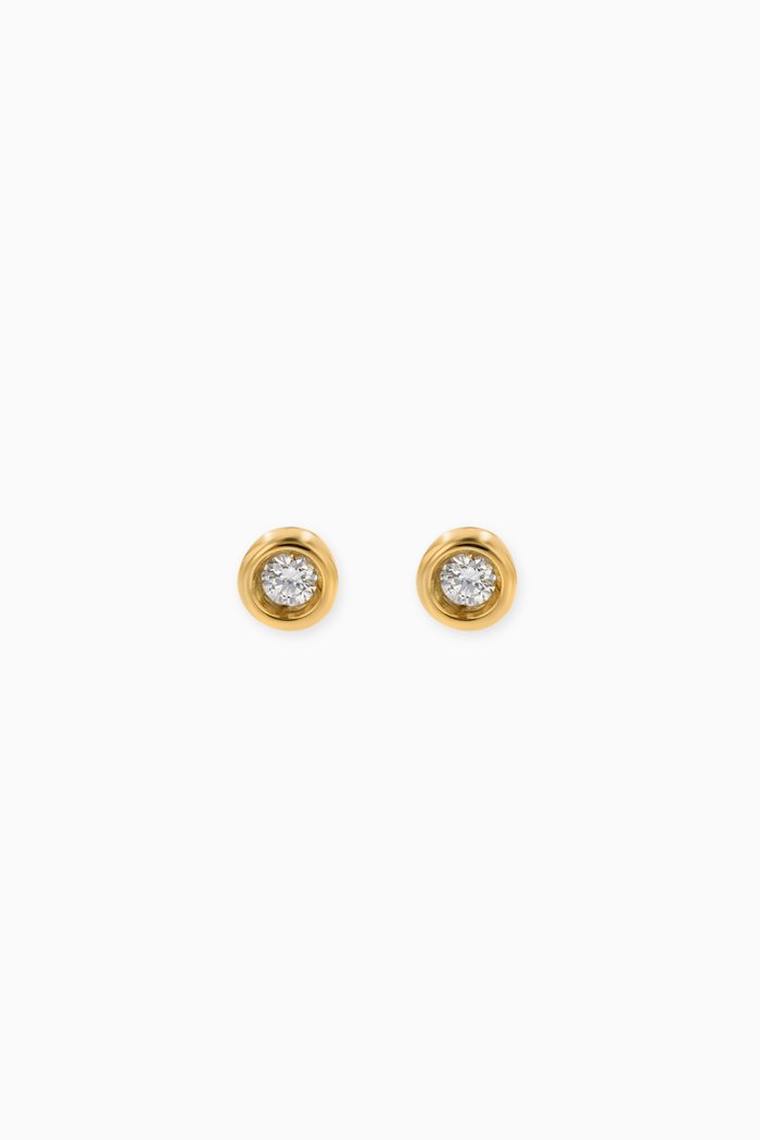 

Ara Diamond April Birthstone Earrings in 18kt Yellow Gold