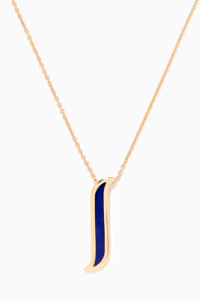 

Alif Mosaic Lapis Lazuli Necklace in 18kt Rose Gold
