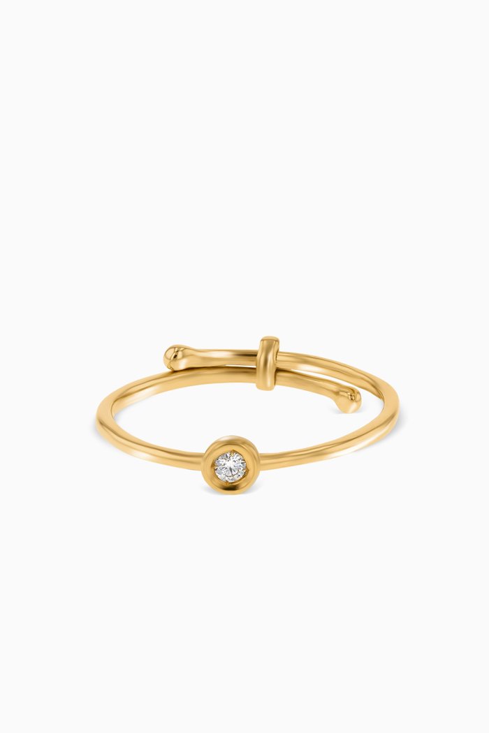 

Ara Diamond April Birthstone Ring in 18kt Yellow Gold