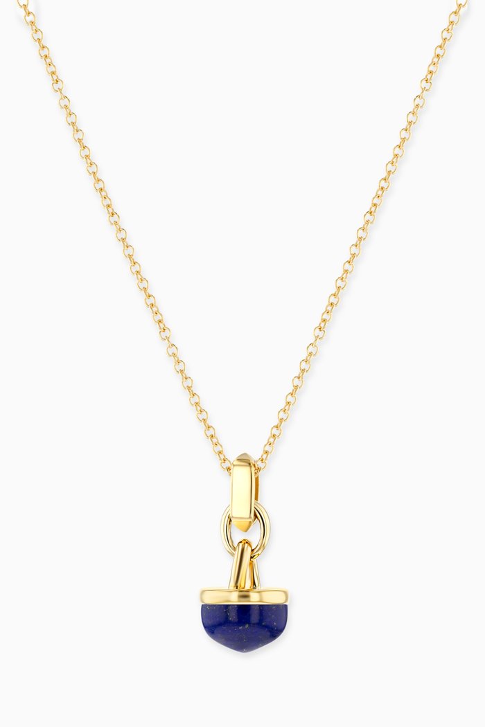 

Dome Noble Lapis Lazuli Necklace in 18kt Yellow Gold