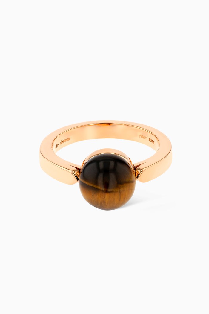 

Dome Noble Tiger Eye Ring in 18kt Rose Gold