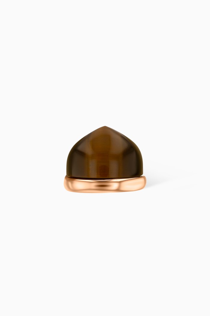 

Dome Noble Tiger Eye Single Earring in 18kt Rose Gold, Yellow