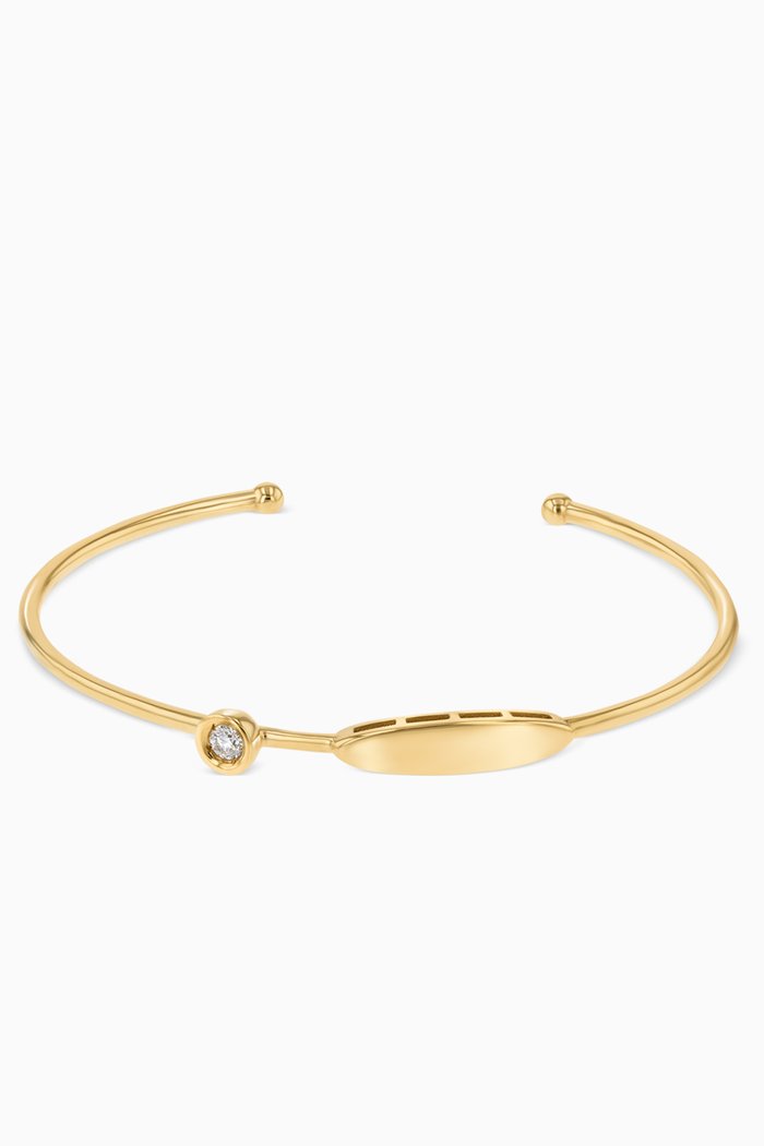 

Ara Diamond April Birthstone Bangle in 18kt Yellow Gold