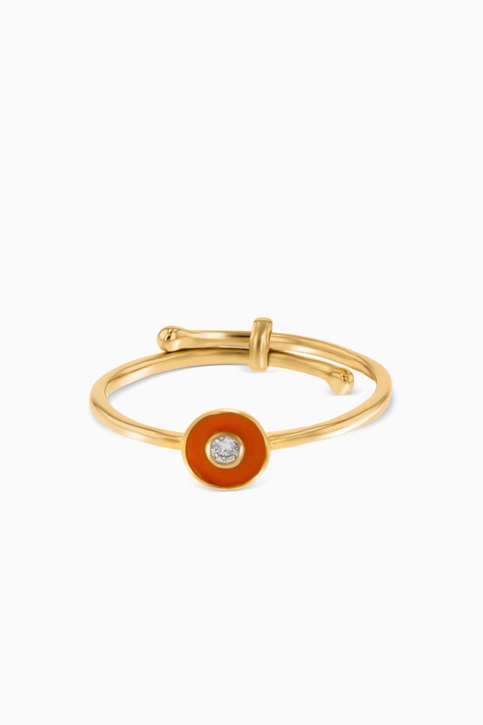 

Ara Diamond Resizable Ring in 18kt Yellow Gold
