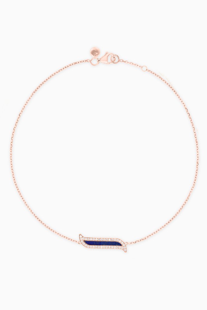 

Alif Mosaic Lapis Lazuli & Diamond Bracelet in 18kt Rose Gold