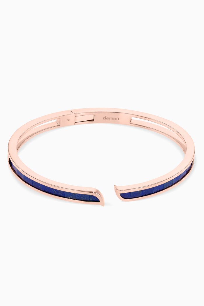 

Alif Mosaic Lapis Lazuli Bangle in 18kt Rose Gold