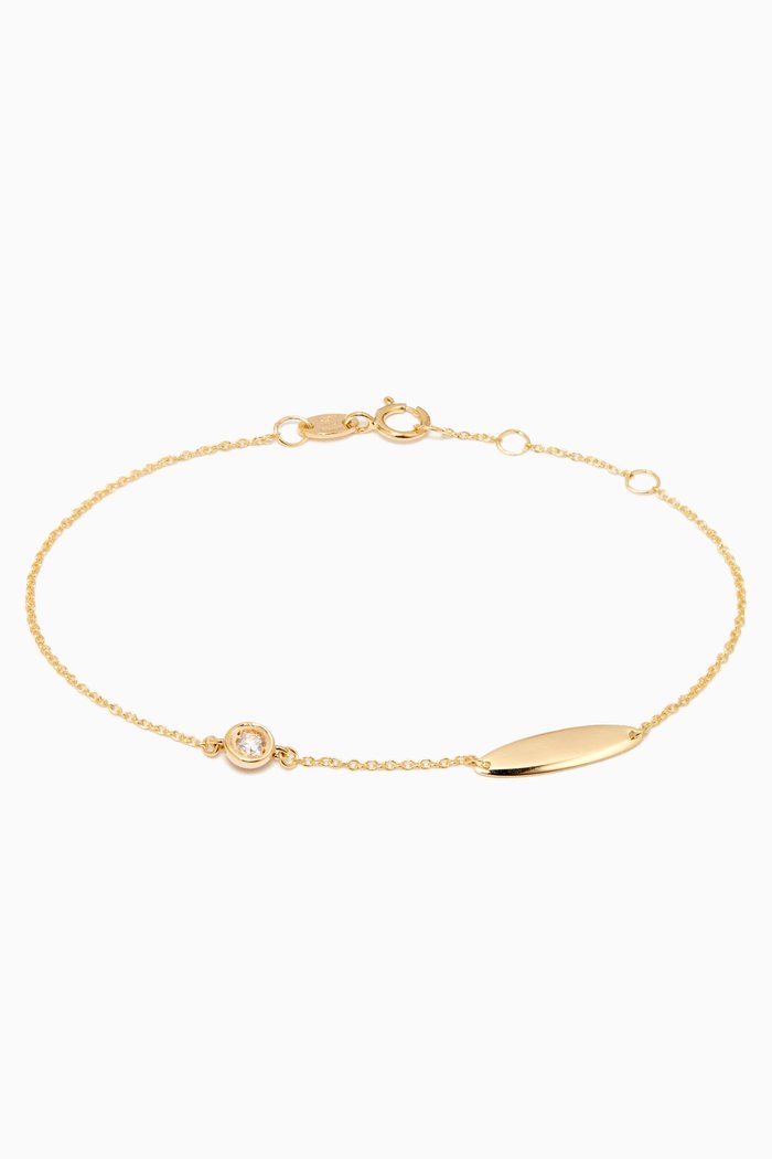 

Ara Diamond April Birthstone Bracelet in 18kt Yellow Gold