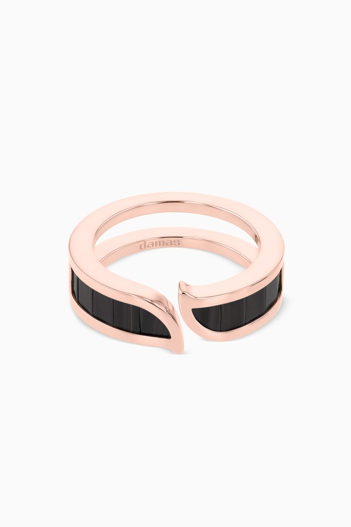 

Alif Mosaic Black Jade Ring in 18kt Rose Gold