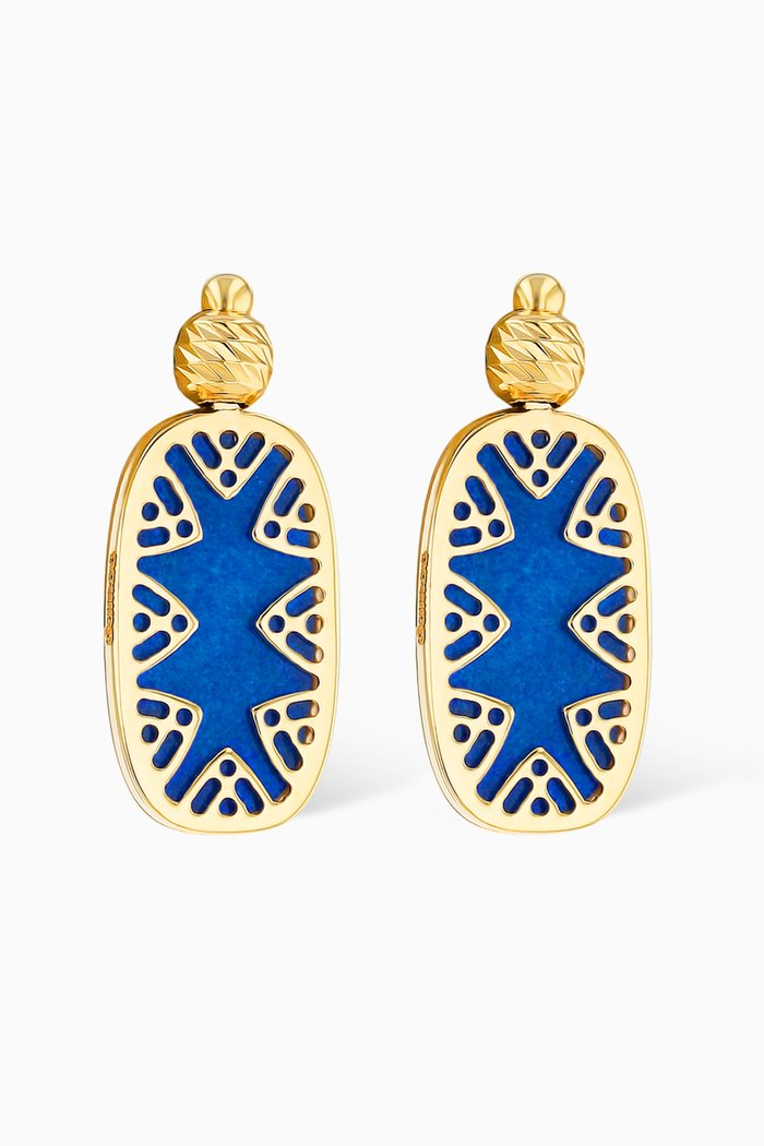

Amelia Granada Mother of Pearl Double Sided Earrings in 18kt Yellow Gold