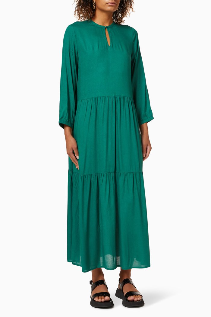 

Yasjolina Midi Dress in Viscose, Green
