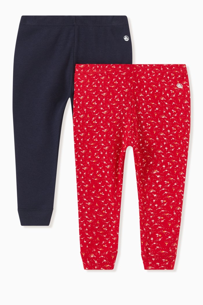 

Leggings in Cotton Jersey, Set of 2, Multicolour