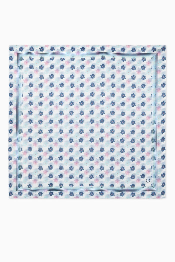 

Resort Capsule Collection Floral Scarf in Silk, Multicolour