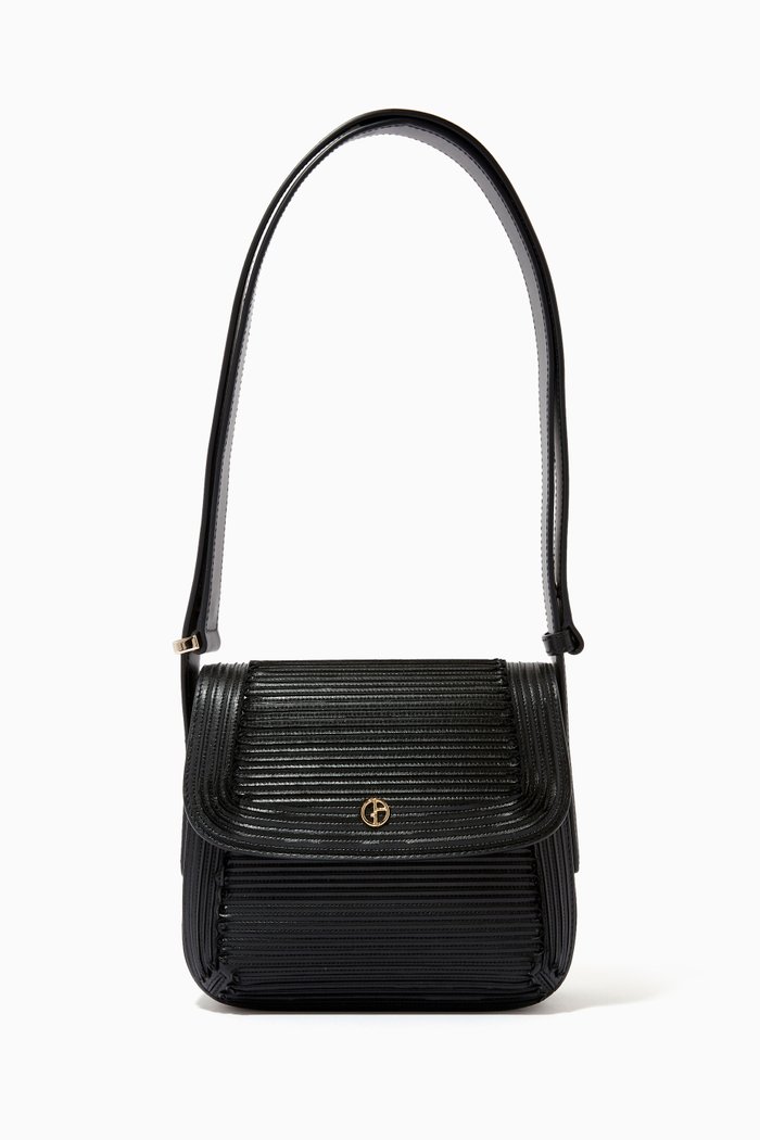 

La Prima Small Bag in Leather, Black
