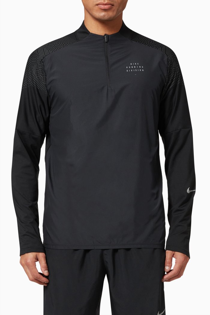 Dri-FIT Run Division Flash Element T-shirt in Nylon, Black
