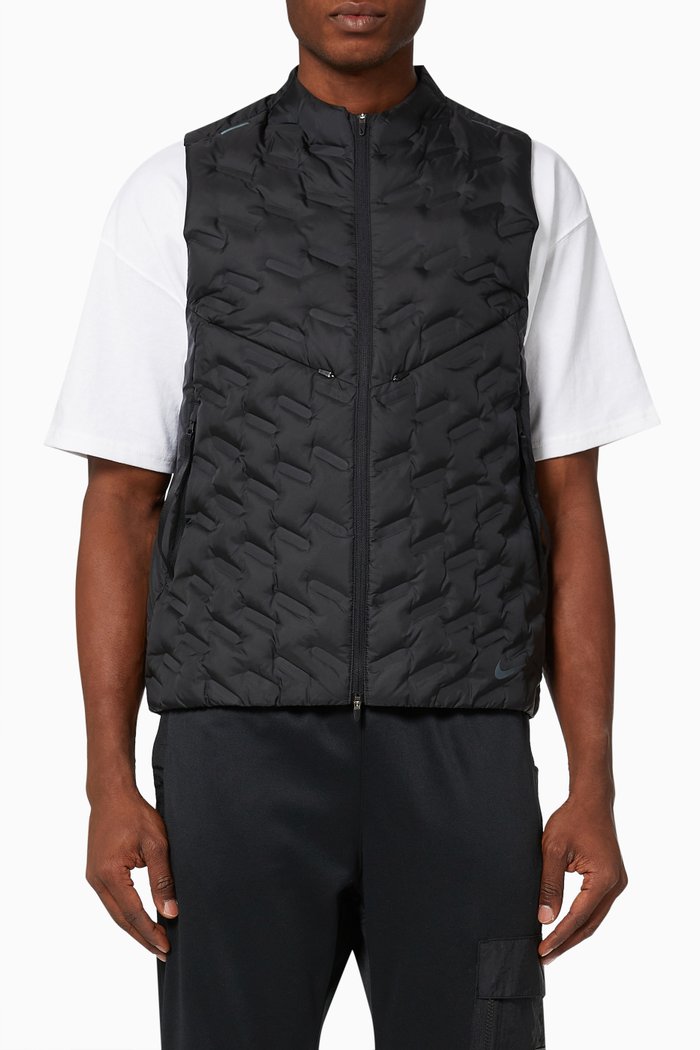 

Therma-FIT ADV Repel Running Gilet in Down-filled Polyester, Black