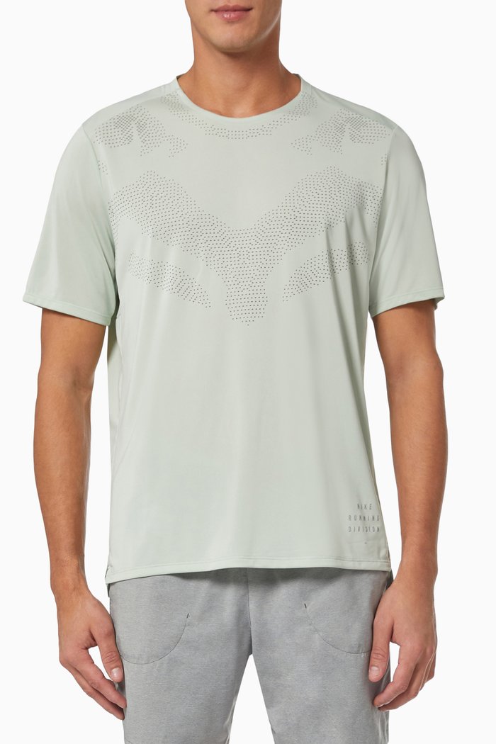 

Dri-FIT Run Division Rise 365 T-shirt in Polyester Knit, Grey