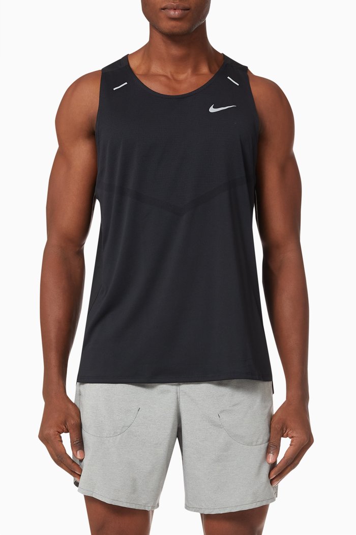 

Dri-FIT Rise 365 Running Tank in Jersey, Black