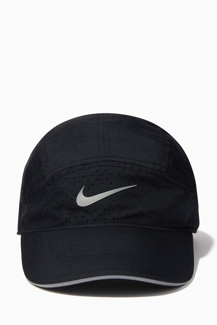 

AeroBill Tailwind Running Cap in Recycled Textile, Black