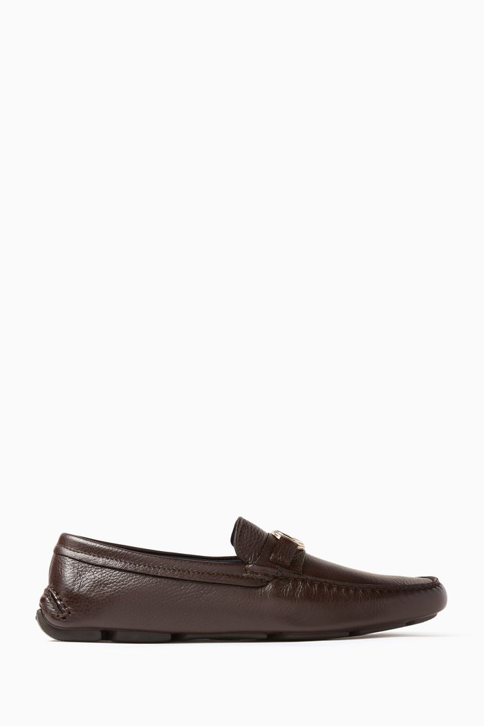 

Loafers in Leather, Brown