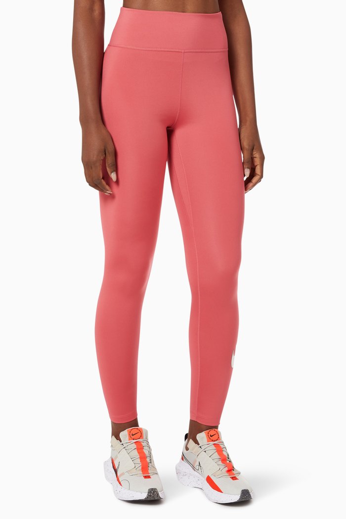 

Dri-FIT Icon Clash Leggings in Stretch Polyester, Pink