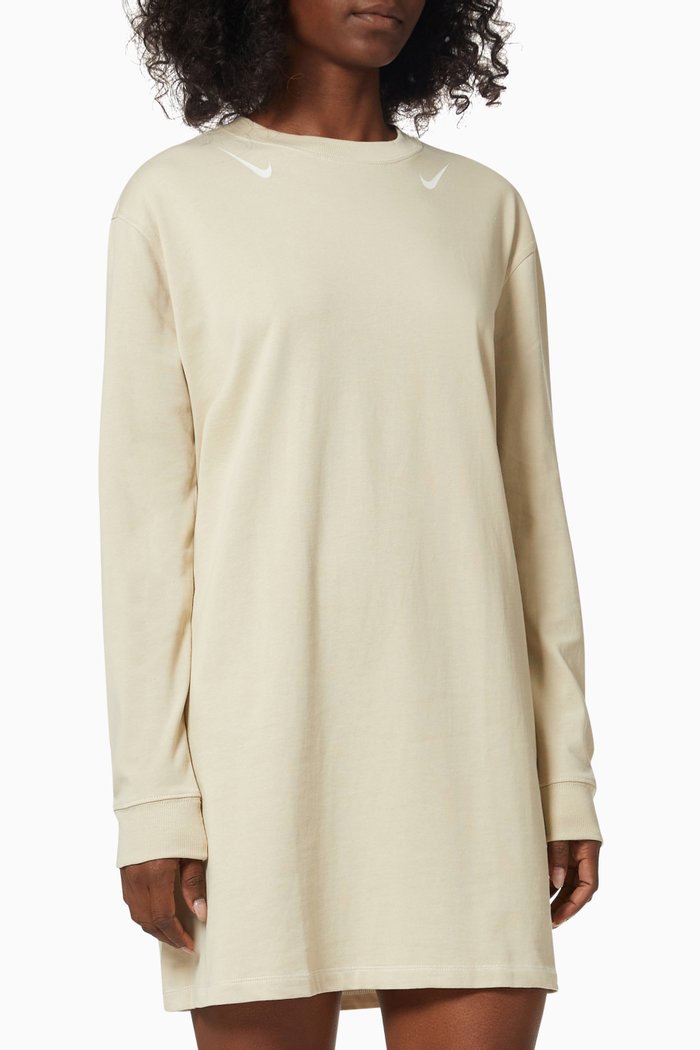

Sportswear Swoosh Sweatshirt Dress in French Terry, Neutral
