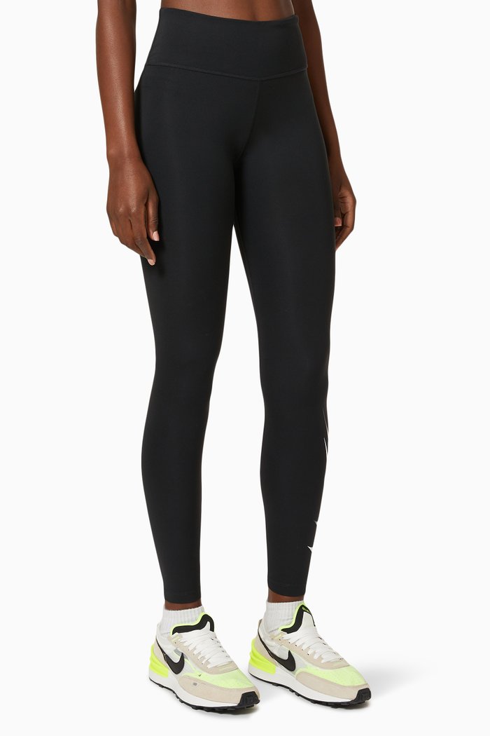

Dri-Fit Swoosh Run Mid-rise 7/8 Tights in Jersey, Black